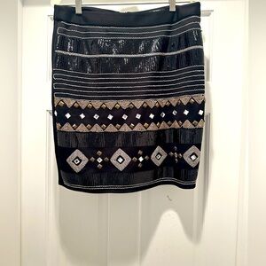 XOXO Sequin Skirt Black